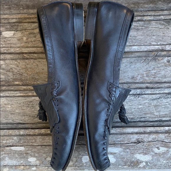 Bruno Magli Pisces Navy Blue Loafers - Picture 4 of 16